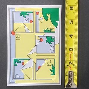 1973 Pink Floyd UK Version Album Original Sticker